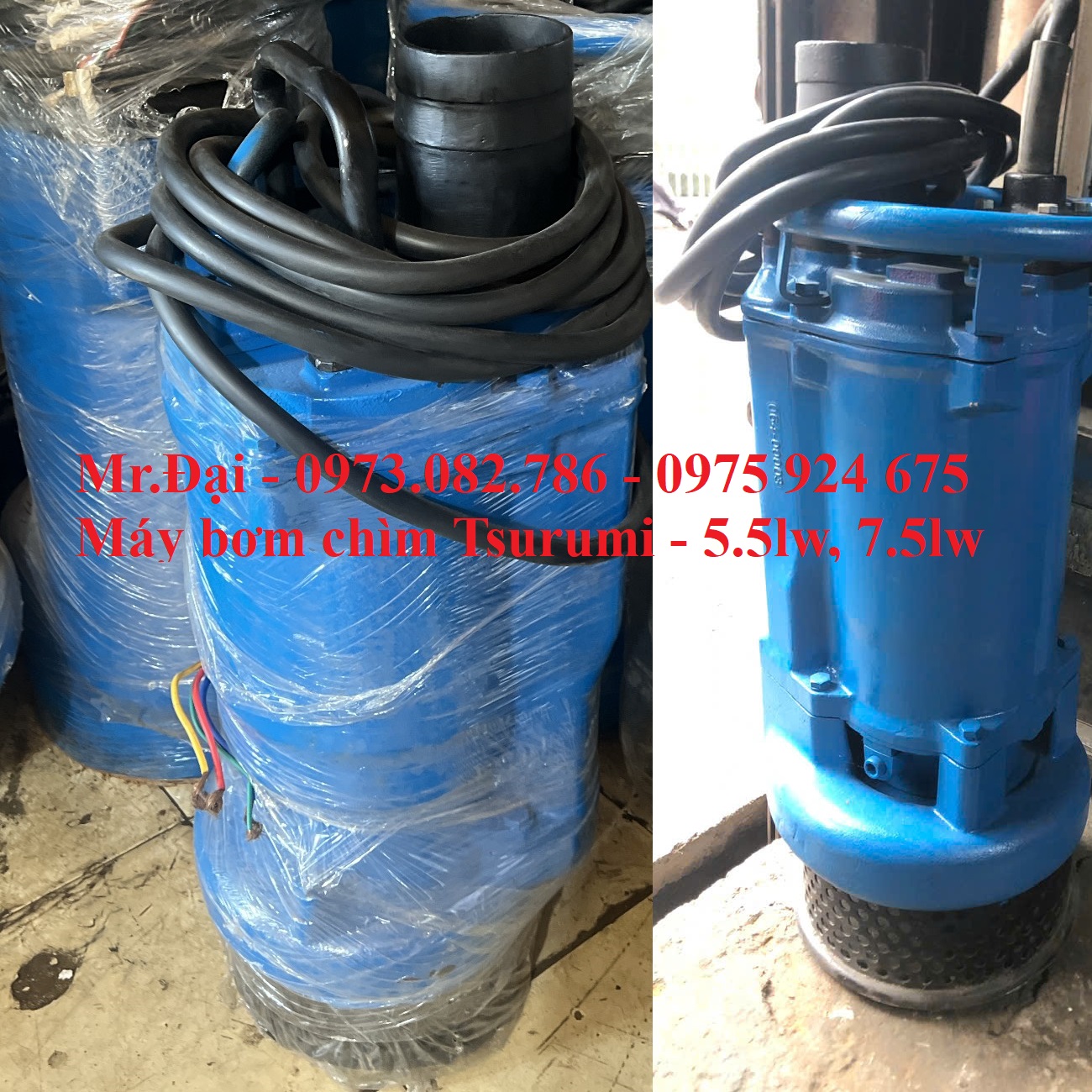 Máy bơm chìm bãi nhật Tsurumi KTZ35.5- 5.5kw/7.5hp